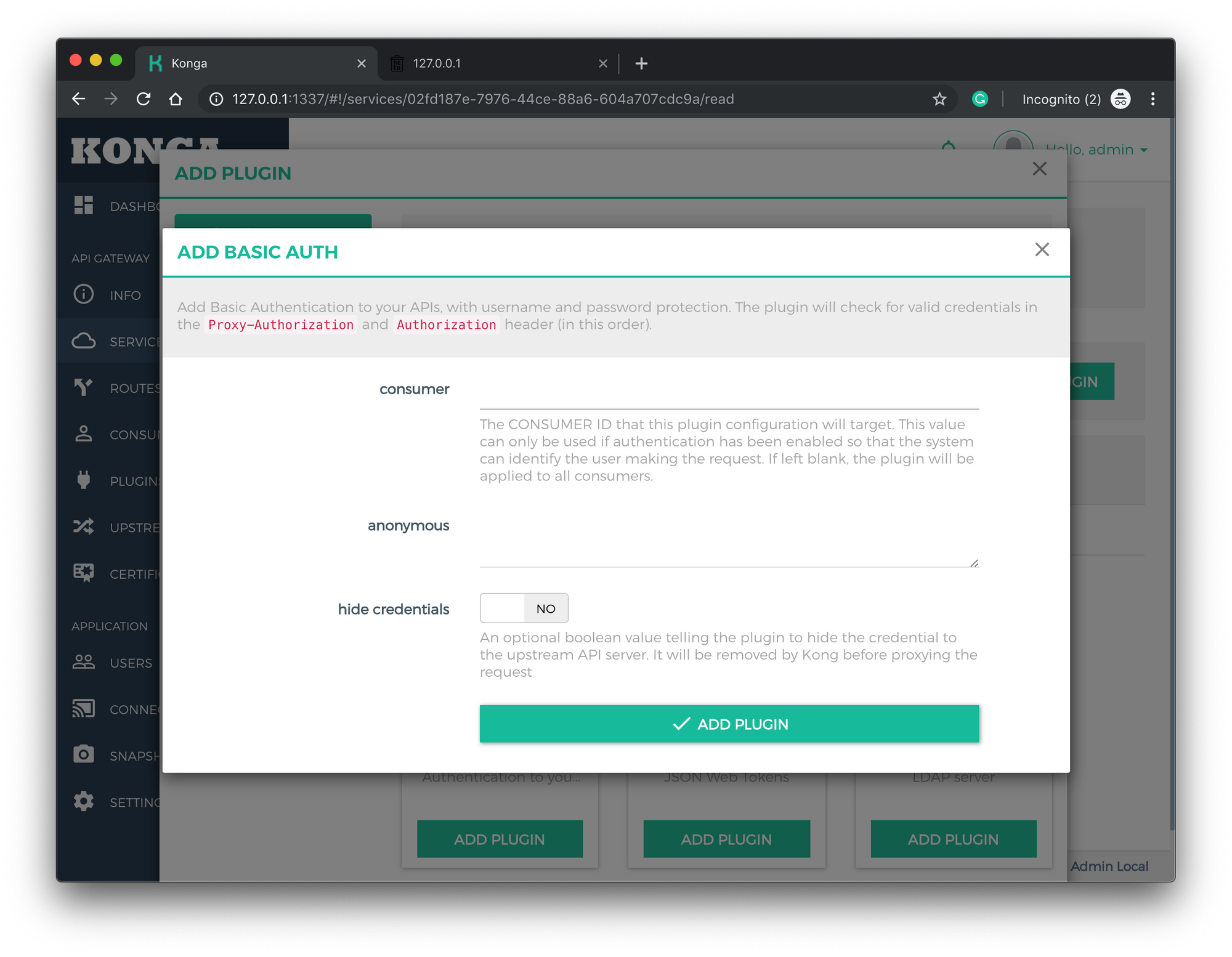 Kong API Gateway ฉบับรวบรัด