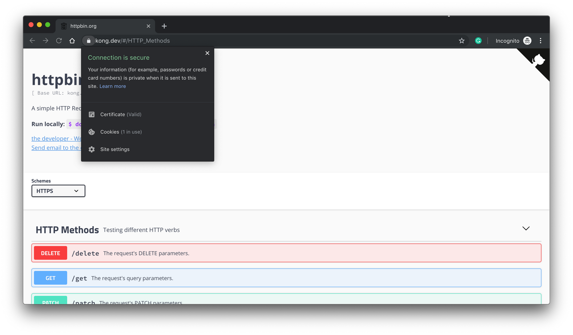Kong DB-Less HTTPS Config