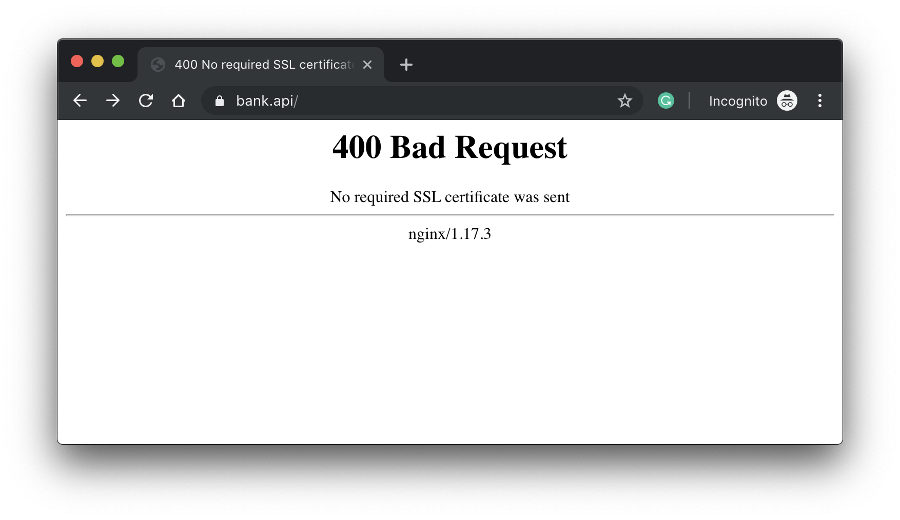 ตัวอย่าง NGINX mutual authentication